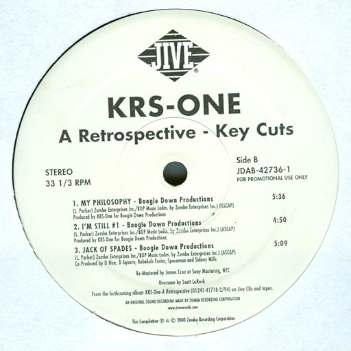 KRS - ONE - A RETROSPECTIVE - KEY CUTS